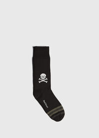 Paul Stuart Heavyweight Cotton Skull and Crossbone Socks, thumbnail 1