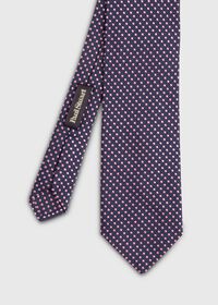 Paul Stuart Textured Ground Jacquard Dot Tie, thumbnail 1