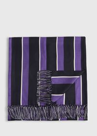 Paul Stuart Printed Regimental Stripe Silk Scarf, thumbnail 1