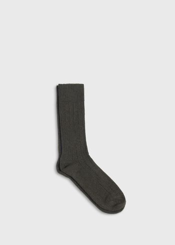 Paul Stuart Cashmere Blend Ribbed Sock
