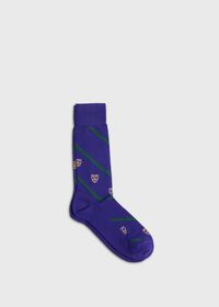 Paul Stuart Cotton Crest Motif Sock, thumbnail 1