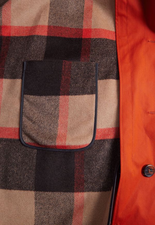 Paul Stuart Terracotta Bonded Raincoat, image 3