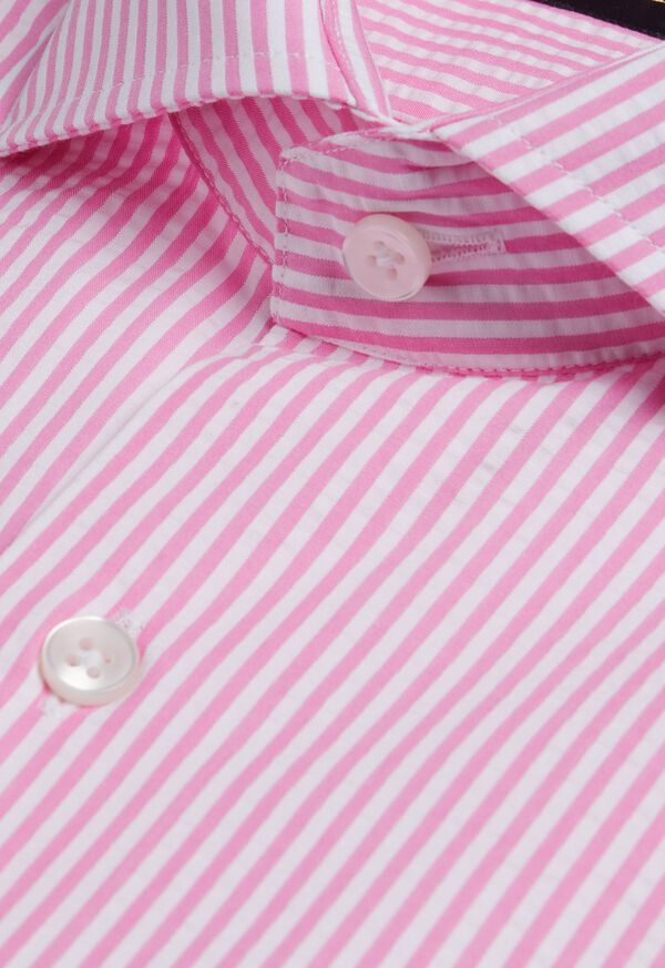 Paul Stuart Cotton Seersucker Bengal Stripe Sport Shirt, image 3