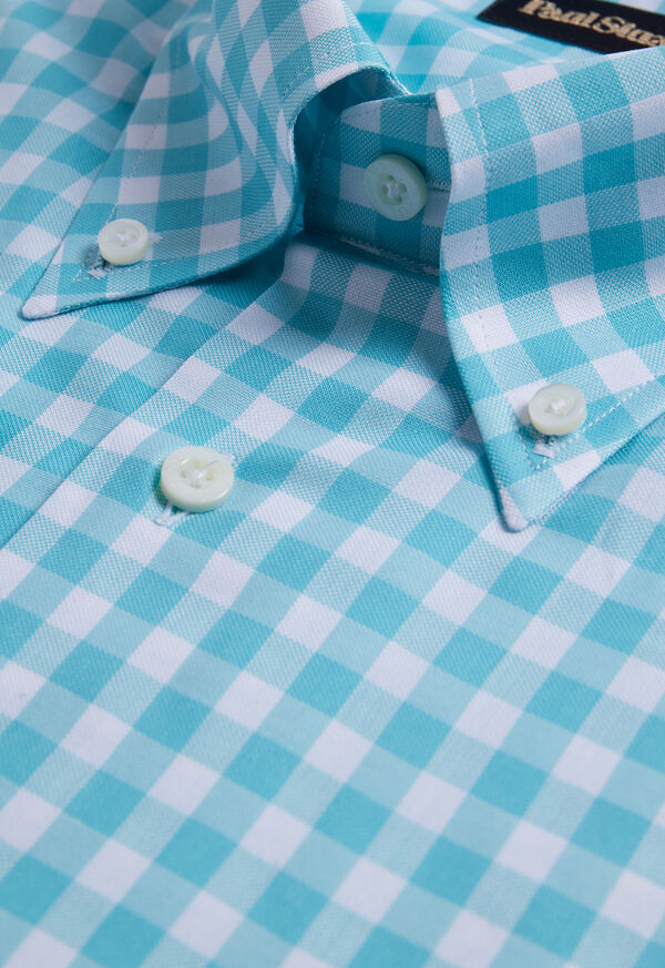 Paul Stuart Cotton Gingham Sport Shirt, image 2