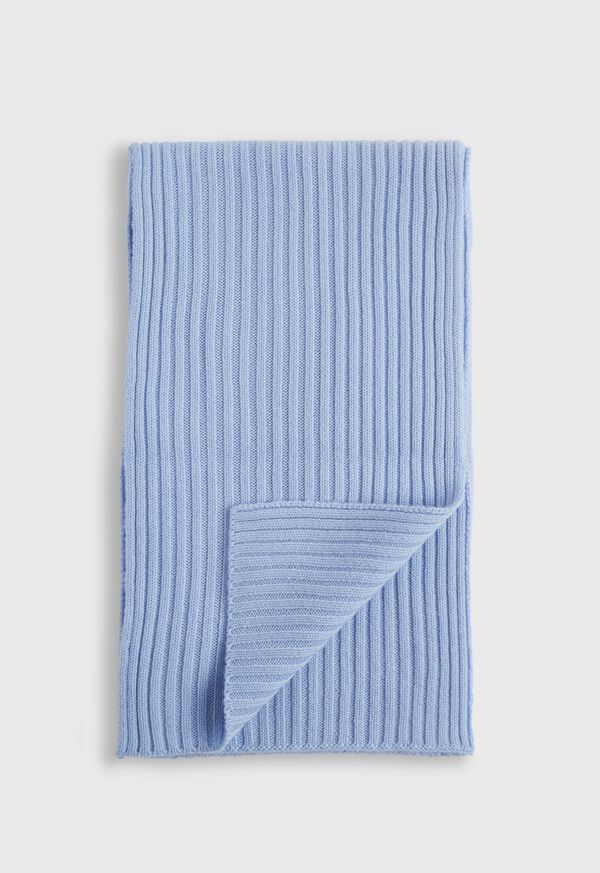 Paul Stuart Cashmere Ribbed Scarf, image 1