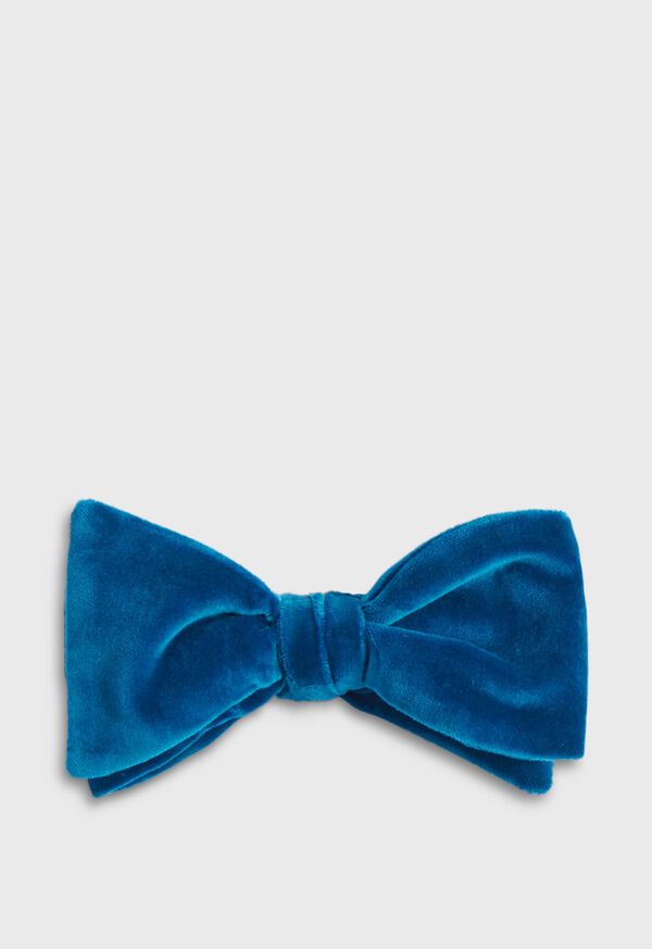 Paul Stuart Blunt Edge Velvet Bow Tie, image 1