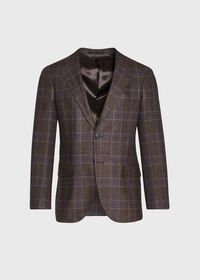 Paul Stuart Brown and Lavender Plaid Jacket, thumbnail 1