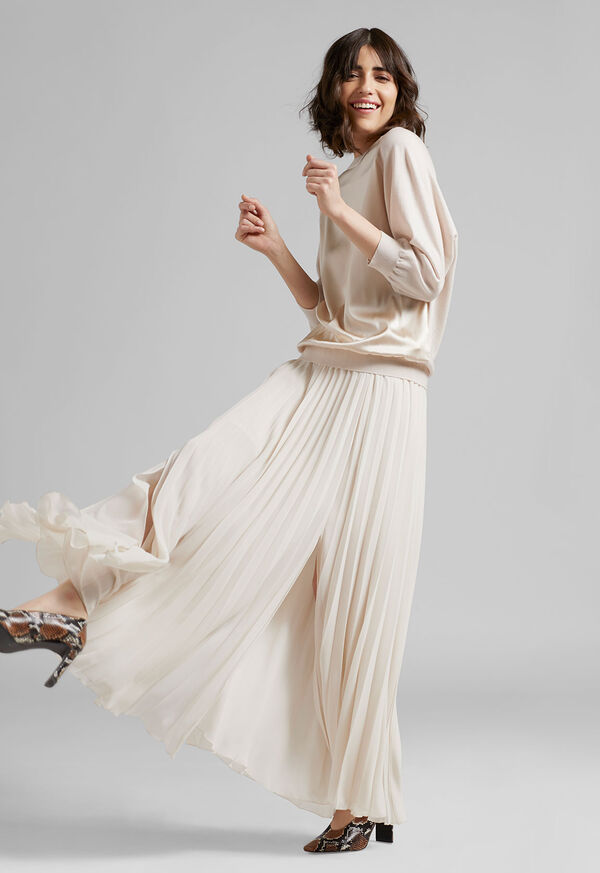 Paul Stuart Long Pleated Skirt, image 3