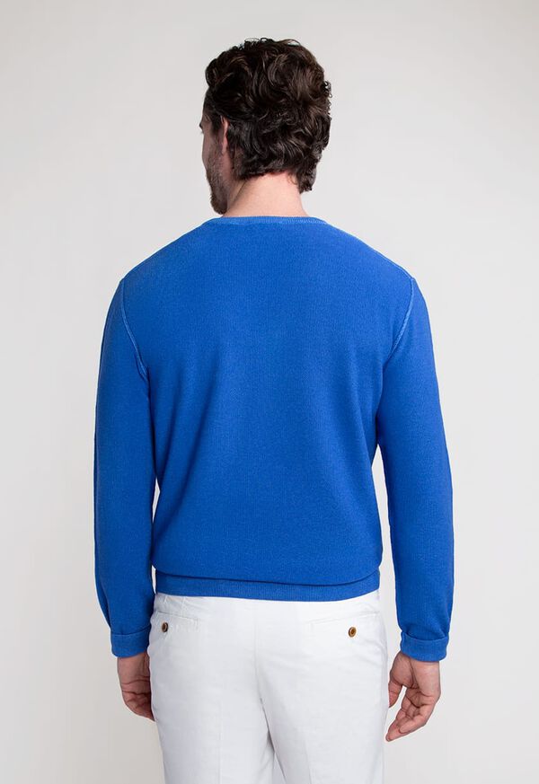 Paul Stuart Washed Rice Stitch V-Neck Sweater, image 3