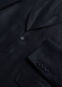 Paul Stuart Black Linen Two-Button Jacket, thumbnail 3