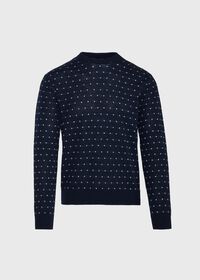 Paul Stuart White Dots Crew Neck Sweater, thumbnail 1