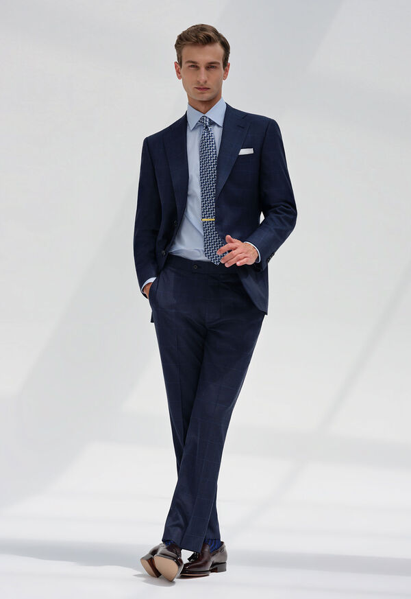 Paul Stuart Wool & Silk Tonal Plaid Suit, image 2