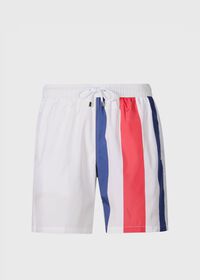 Paul Stuart Printed Flag Swim Shorts, thumbnail 1
