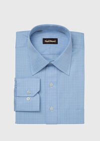 Paul Stuart Blue Glen Plaid Cotton Dress Shirt, thumbnail 1