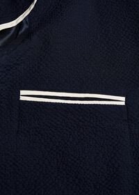 Paul Stuart Navy Tonal Seersucker Soft Jacket, thumbnail 3