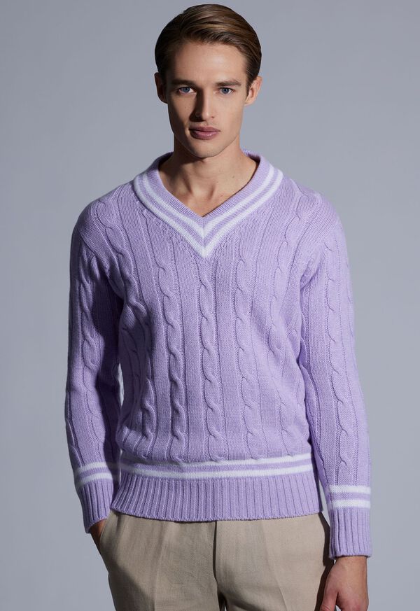 Paul Stuart Cashmere Tennis Sweater, image 2