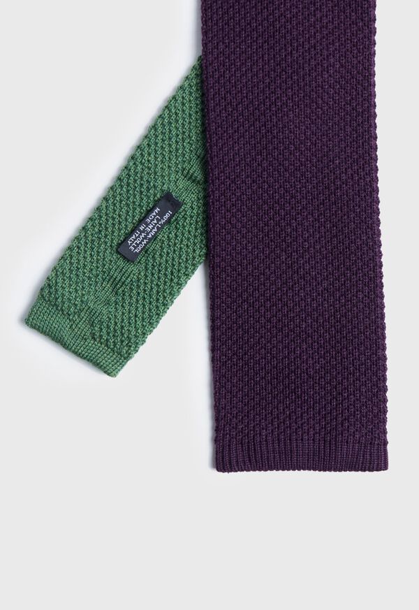Paul Stuart Two Tone Knit  Wool Tie, image 1