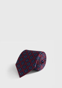 Paul Stuart Silk Medallion Print Tie, thumbnail 1