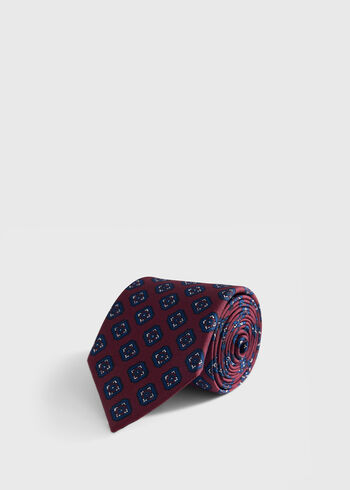 Paul Stuart Silk Medallion Print Tie