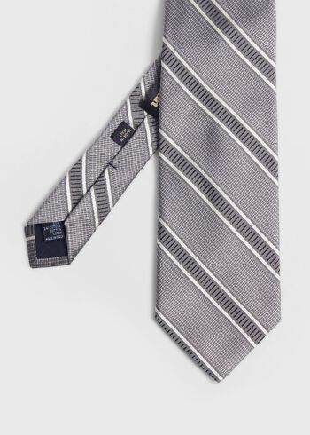 Paul Stuart Silk Jacquard Macclesfield Stripe Tie