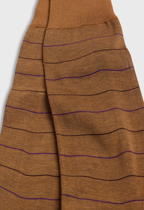 Paul Stuart Cotton Horizontal Stripe Sock, image 3