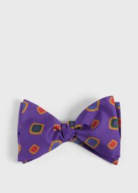 Paul Stuart Printed Silk Tossed Square Bow Tie, thumbnail 1