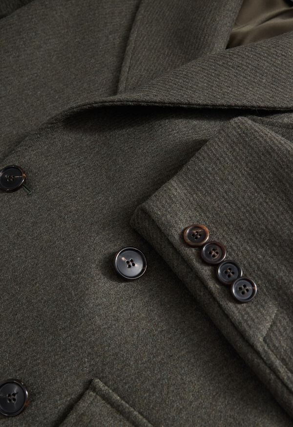 Paul Stuart Raised Wool Twill Double Breasted Coat, image 3