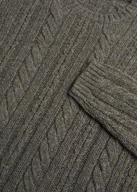 Paul Stuart Mélange Cable Crewneck Sweater, thumbnail 2