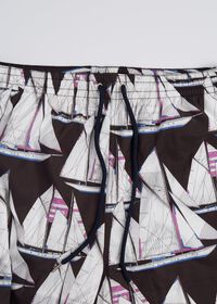 Paul Stuart Printed Sail Boat Swim Trunks, thumbnail 3
