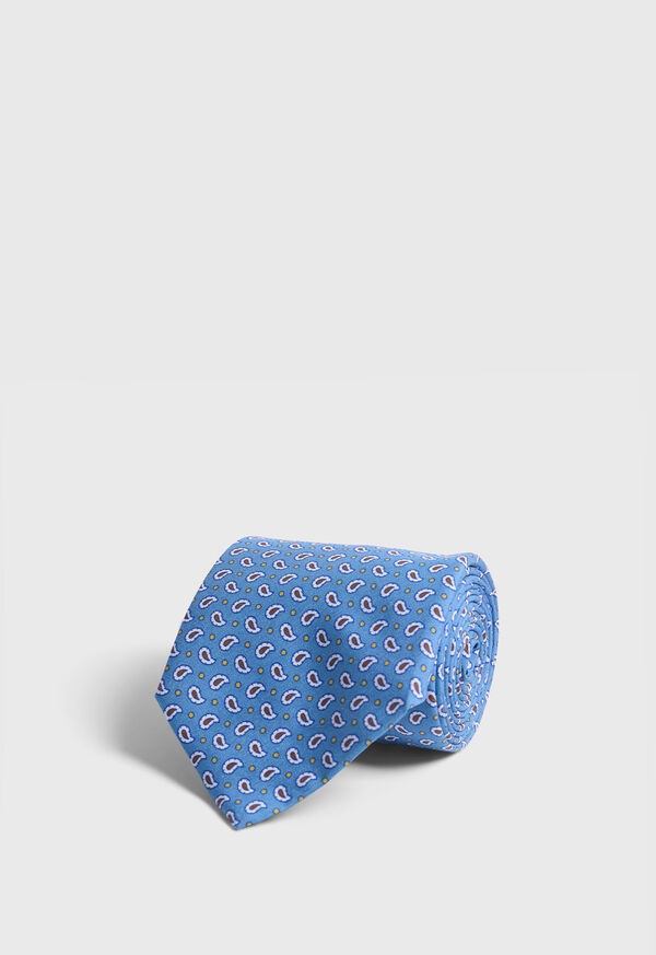 Paul Stuart Printed Silk Small Tossed Pine Tie, image 1