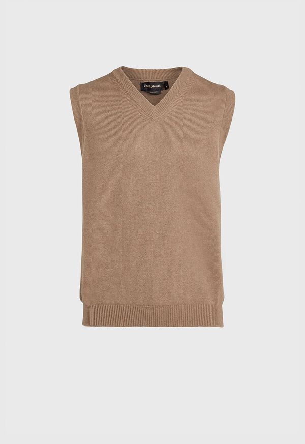 Paul Stuart Cashmere Double Ply Slip Over Vest, image 1