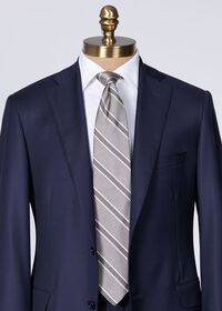 Paul Stuart Silk Jacquard Macclesfield Stripe Tie, thumbnail 2