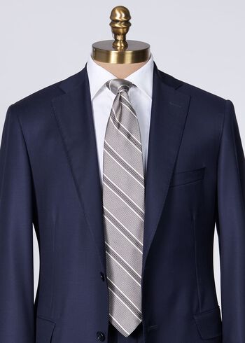 Paul Stuart Silk Jacquard Macclesfield Stripe Tie