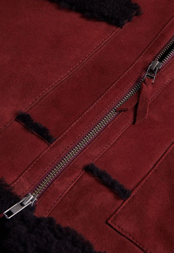 Paul Stuart Shearling Bomber Jacket, image 3