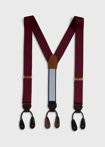 Paul Stuart Solid Grosgrain Braces