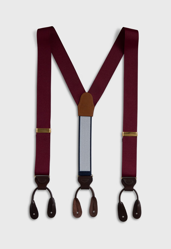 Paul Stuart Solid Grosgrain Braces, image 1