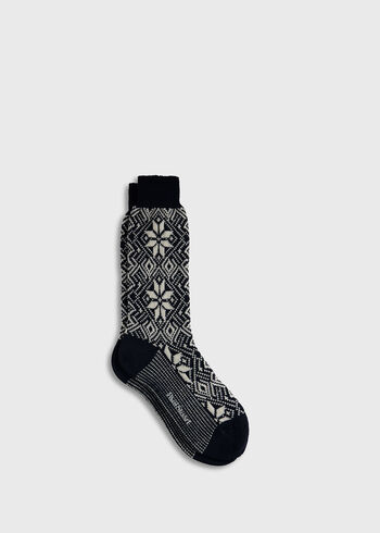 Paul Stuart Wool Blend Snowflake Sock