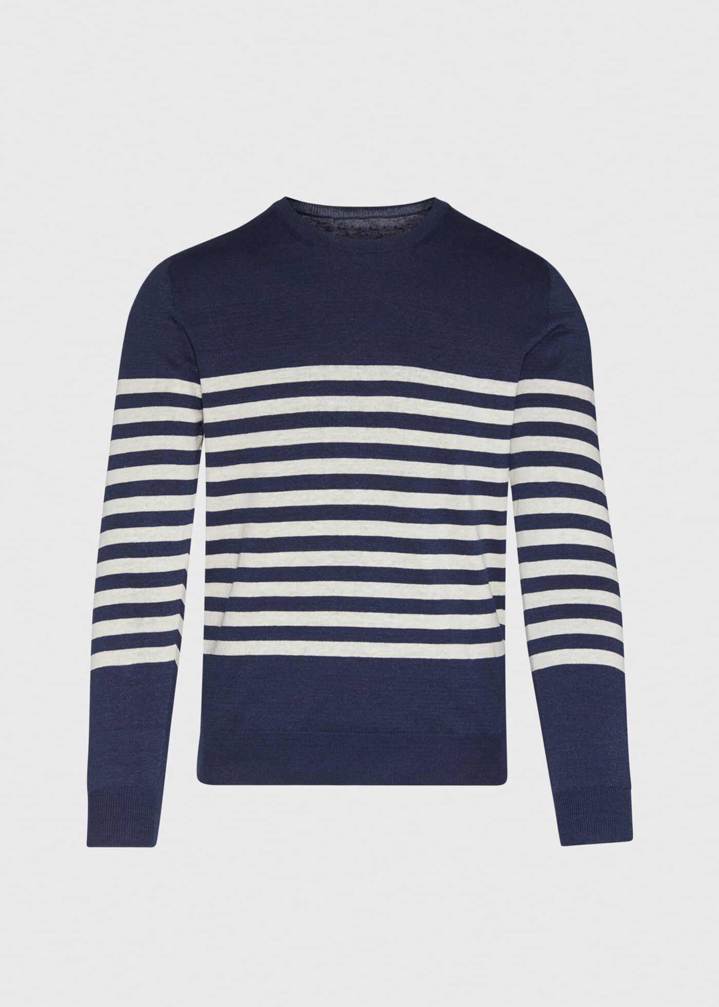 Black and blue striped sweater top