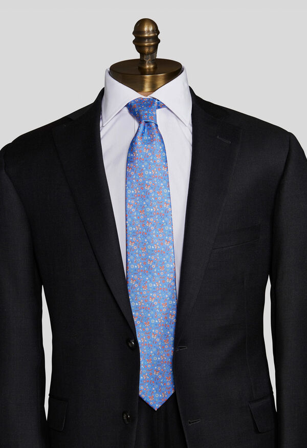 Paul Stuart Floral Butterfly Print Tie, image 2