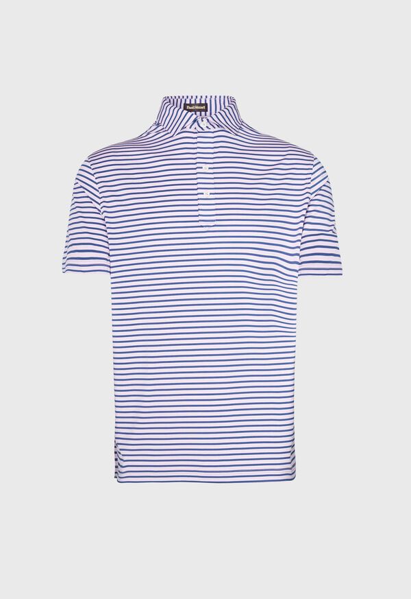 Paul Stuart Striped Performance Polo, image 1