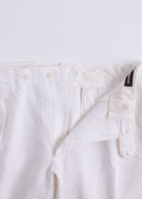 Paul Stuart Linen Washed Pleated Front Trouser, thumbnail 2