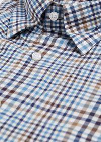 Paul Stuart Lightweight Brushed Flannel Plaid Sport Shirt, thumbnail 2