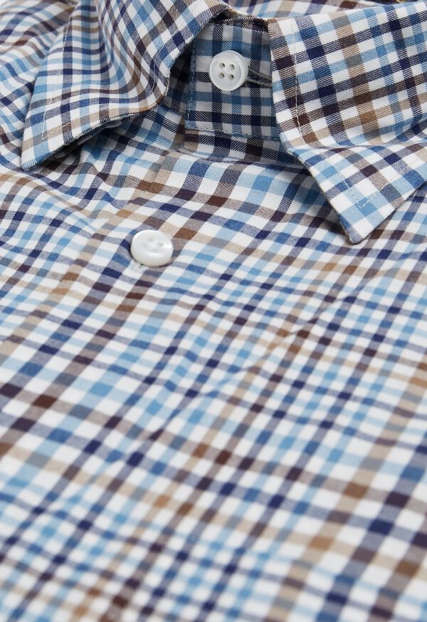 Paul Stuart Lightweight Brushed Flannel Plaid Sport Shirt, image 2