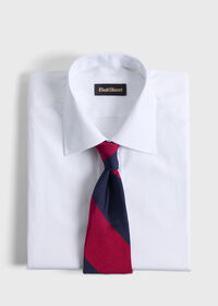 Paul Stuart Woven Silk Two Color Bar Stripe Tie, thumbnail 2