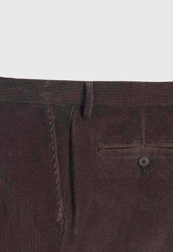 Paul Stuart Suede Trimmed Corduroy Trouser, image 3