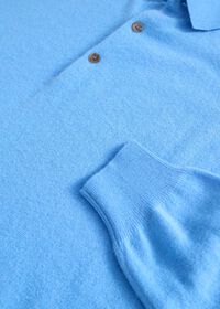 Paul Stuart Long Sleeve Cashmere Polo, thumbnail 2
