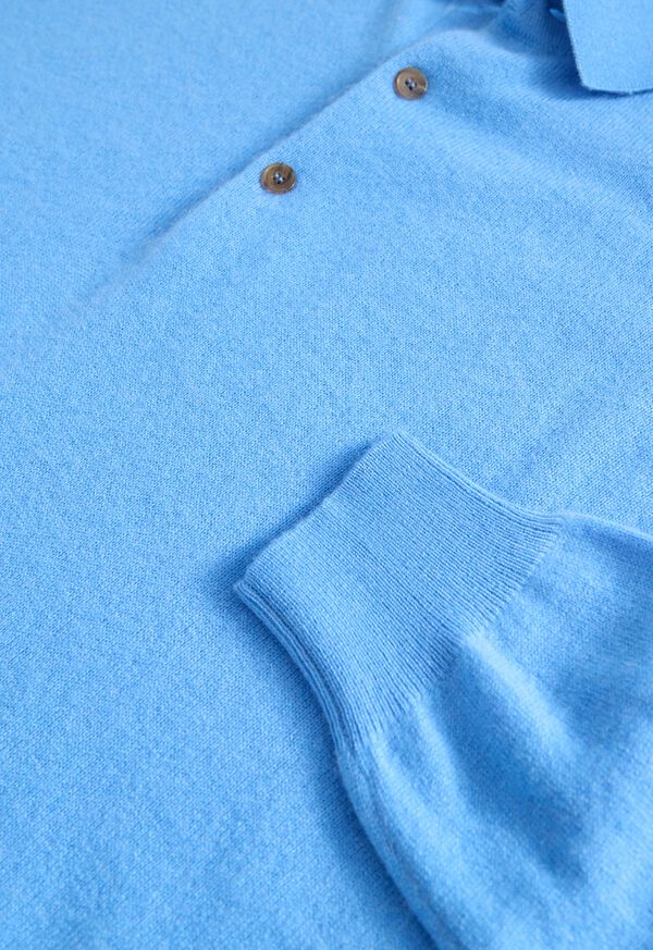 Paul Stuart Long Sleeve Cashmere Polo, image 2