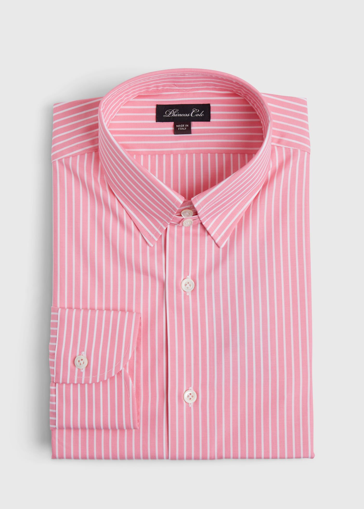 Pink White Stripe Dress Shirt