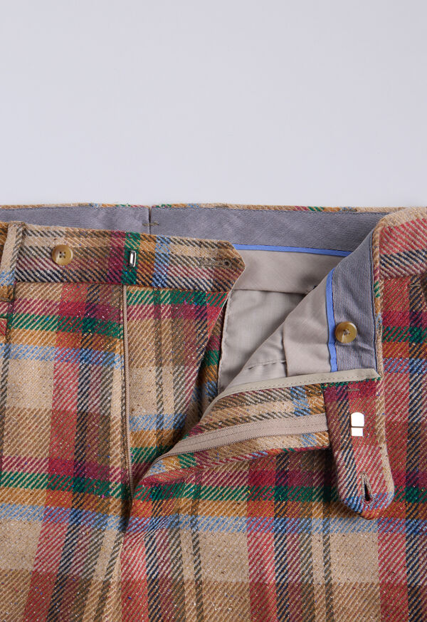 Paul Stuart Linen Plaid Dress Trouser, image 3