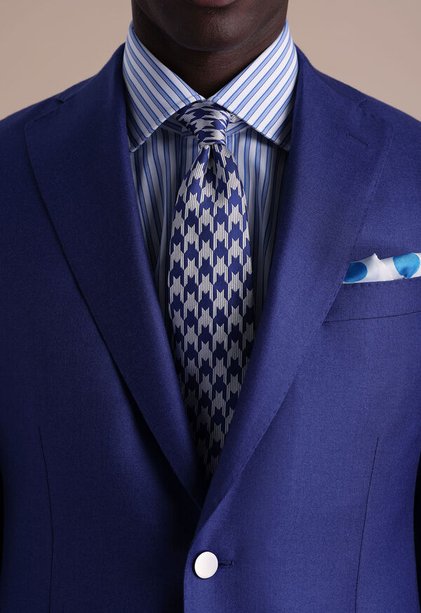 Paul Stuart Woven Silk Houndstooth Tie, image 2